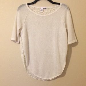 White Lacey Sweater